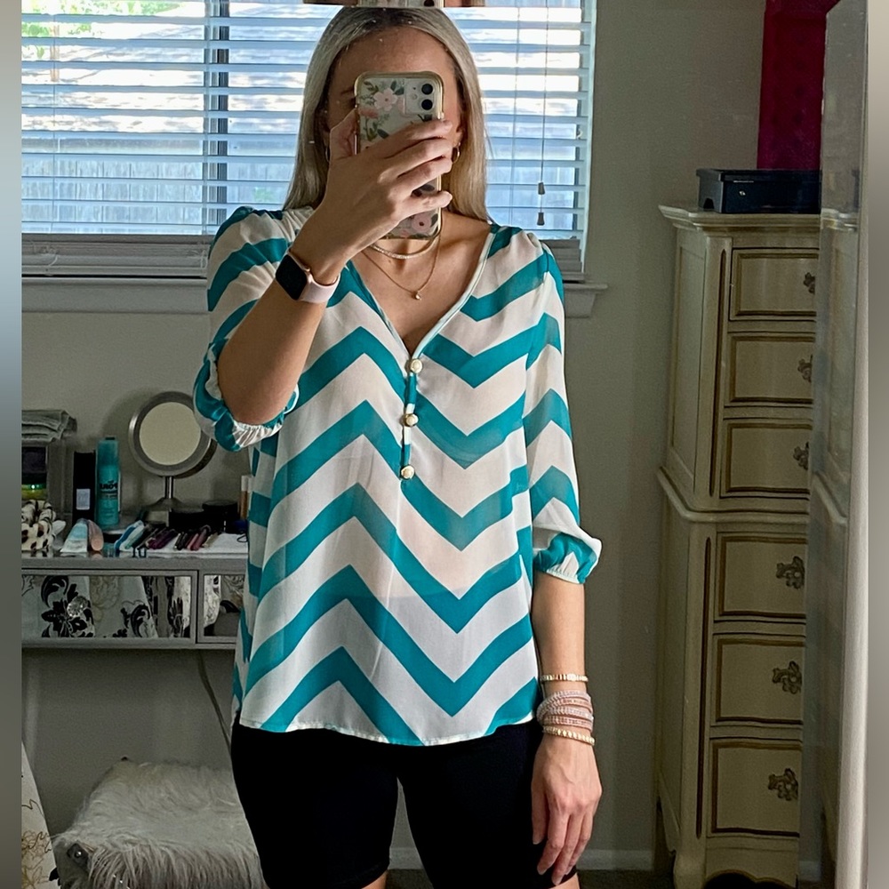 Chevron print blouse - Picture 4 of 4